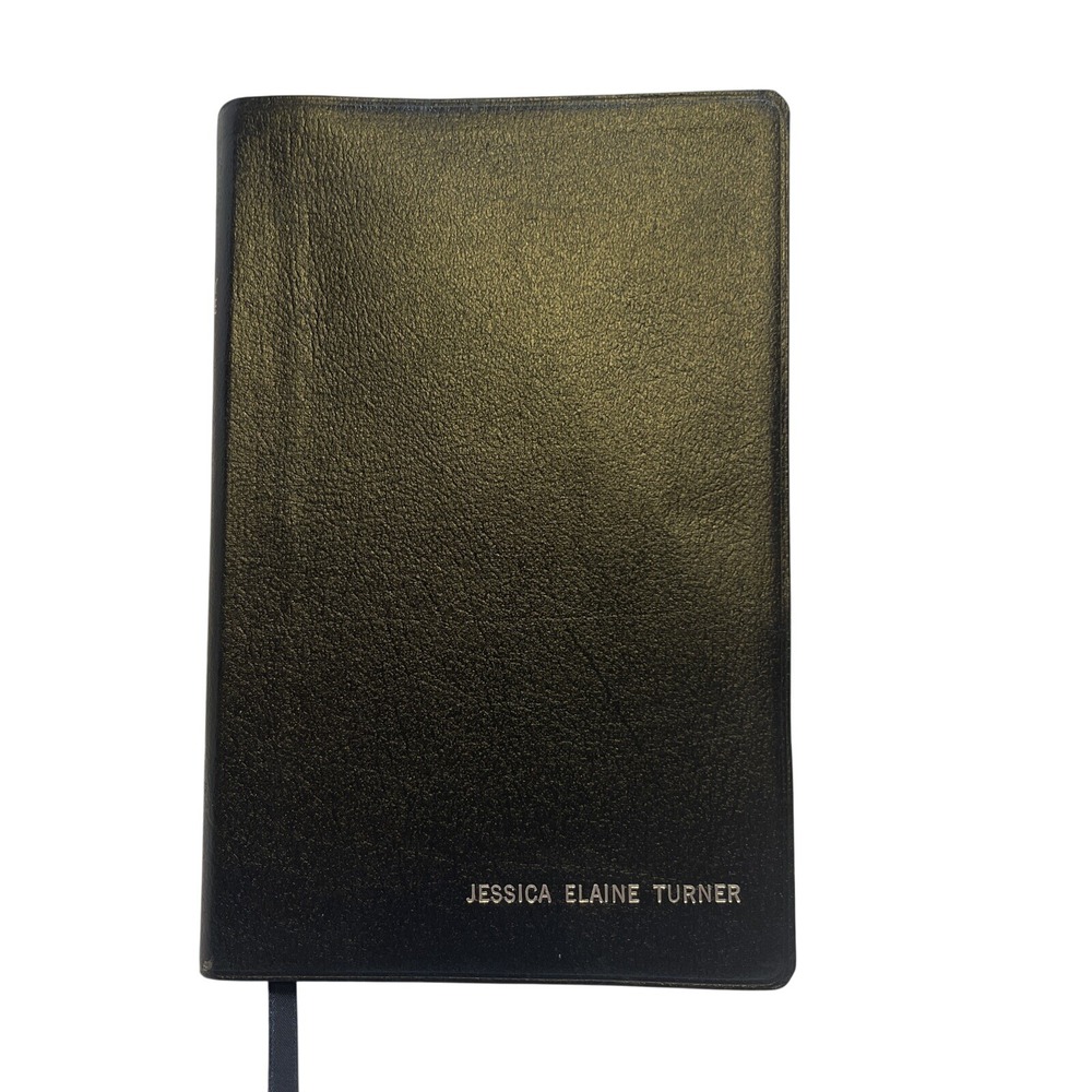 Zondervan NIV Holy Bible Black‎ Bonded Leather Personalized 9780310435648